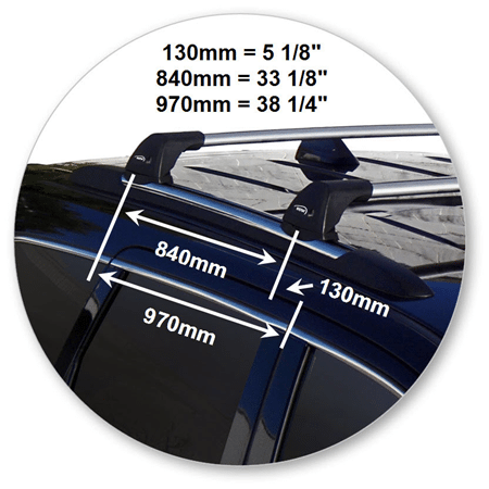 Yakima K624-S25YB Flush End Bar Black