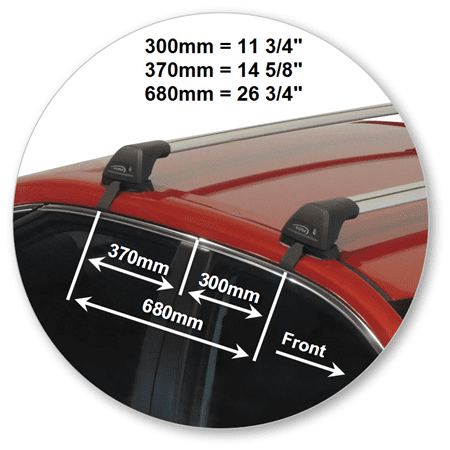 Yakima K652Y-S6YB Black Flush End Bar