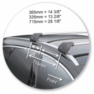 Yakima K667Y-S25YB Black Flush End Bar - Image 4