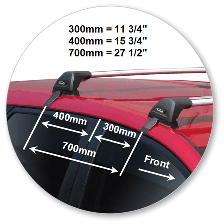 Yakima K679Y-S4YB Black Flush End Bar