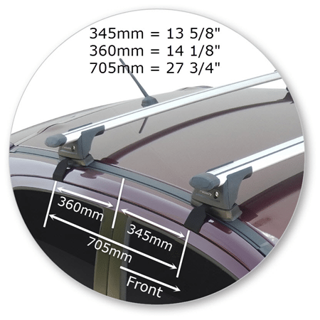 Yakima K681W-S15YB Black Through Bar