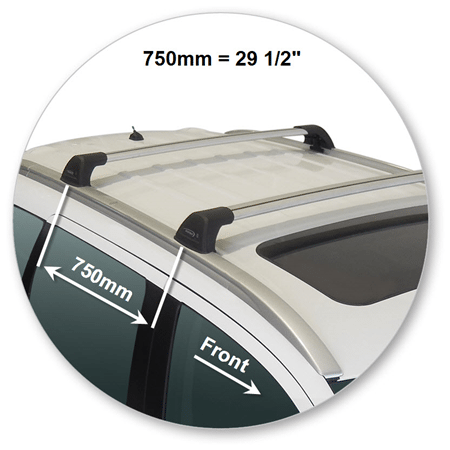 Yakima K683-S26Y Flush End Bar - Silver