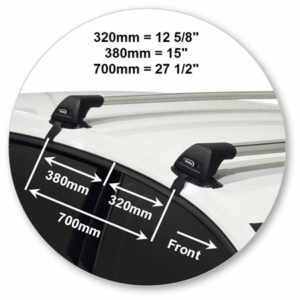 Yakima K692Y-S25YB Black Flush End Bar - Image 4