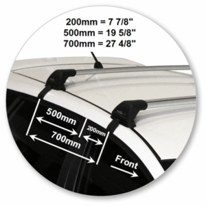 Yakima K699Y-S25YB Black Flush End Bar - Image 4