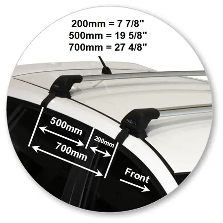 Yakima K699Y-S25YB Black Flush End Bar