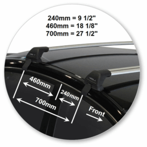 Yakima K700Y-S26YB Black Flush End Bar - Image 4