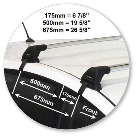 Yakima K702Y-S6YB Black Flush End Bar