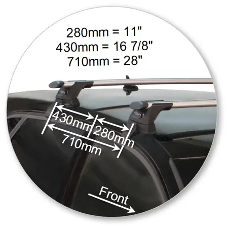 Yakima K721W-S15YB Black Through Bar