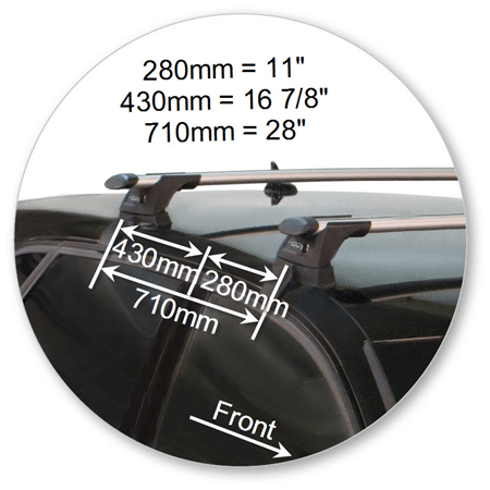 Yakima K721W-S15YB Black Through Bar