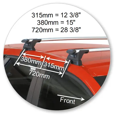 Yakima K725Y-S15YB Black Through Bar