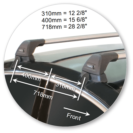 Yakima K776Y-S26YB Black Flush End Bar