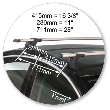Yakima K781W-S17YB Black Through Bar