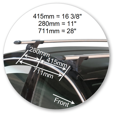 Yakima K781W-S17YB Black Through Bar