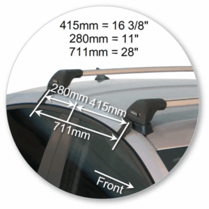 Yakima K781W-S25YB Black Flush End Bar - Image 4