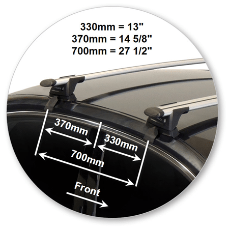 Yakima K832Y-S16YB Through Bar - Black