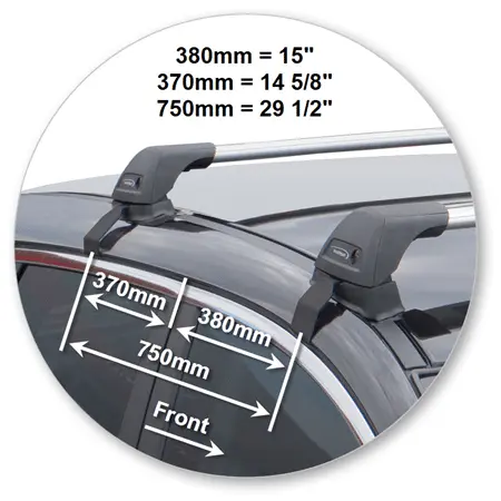 Yakima K841-S27YB Black Flush End Bar
