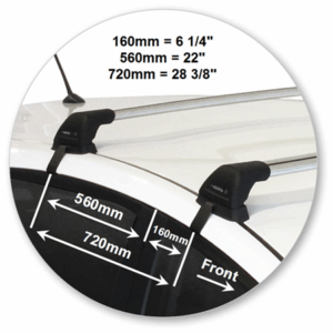 Yakima K848Y-S6YB Black Flush End Bar - Image 4