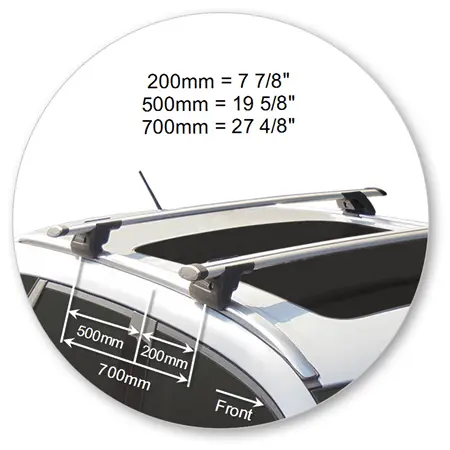 Yakima K864Y-S16Y Aero bar Silver