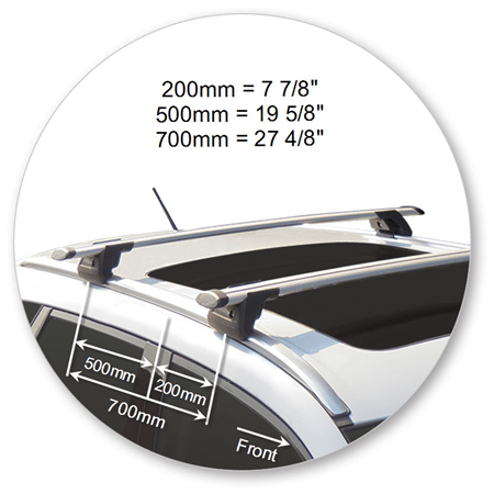 Yakima K864Y-S16Y Aero bar Silver