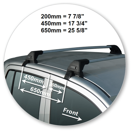 Yakima K899Y-S5YB Black Flush End Bar