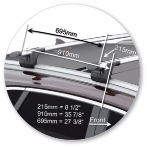 Yakima K1184-S16YB Through Bar - Black - Image 3