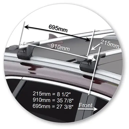 Yakima K1184-S16Y Through Bar - Silver
