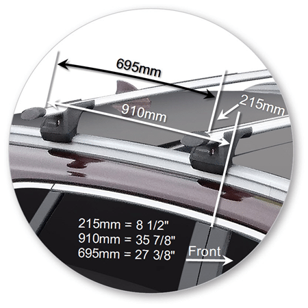 Yakima K1184-S16YB Through Bar - Black