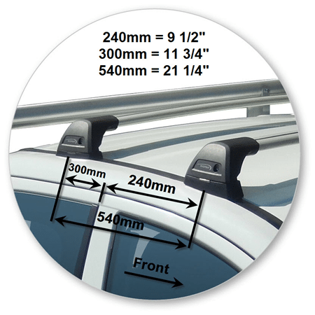 Yakima K927Y-S25YB Black Flush End Bar