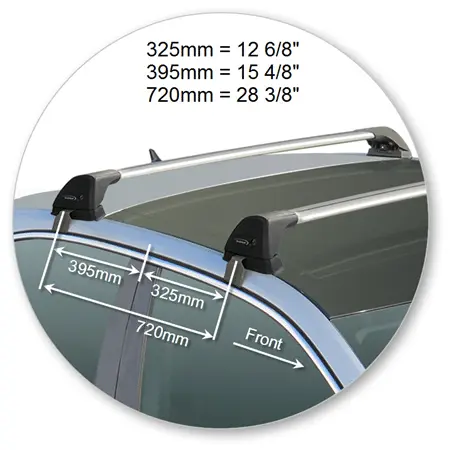 Yakima K949Y-S26YB Black Flush End Bar