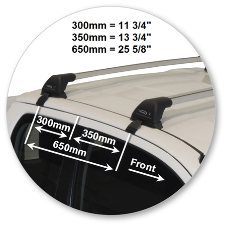 Yakima K954Y-S6YB Black Flush End Bar