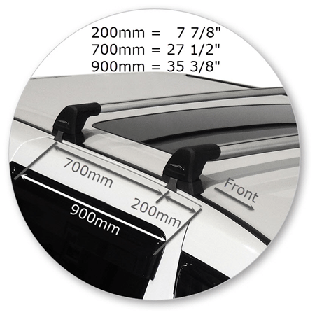 Yakima K988Y-S8YB Black Flush Bar