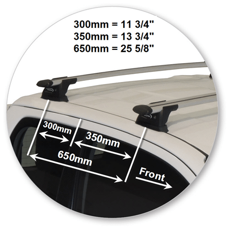 Yakima K991W-S16YB Through Bar - Black