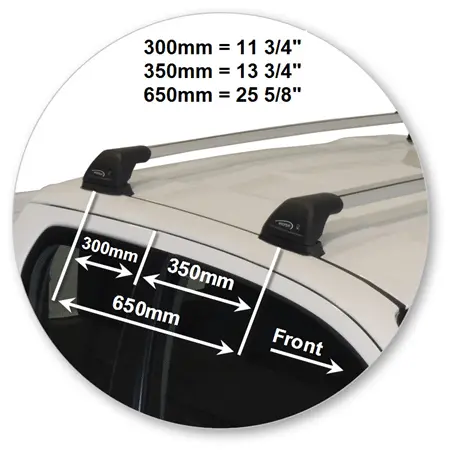 Yakima K991W-S6YB Black Flush End Bar
