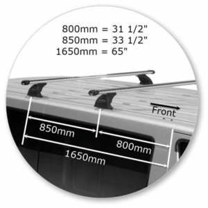 Yakima K998Y-T17Y Heavy Duty Roof Rack (2 Bar) - Image 4