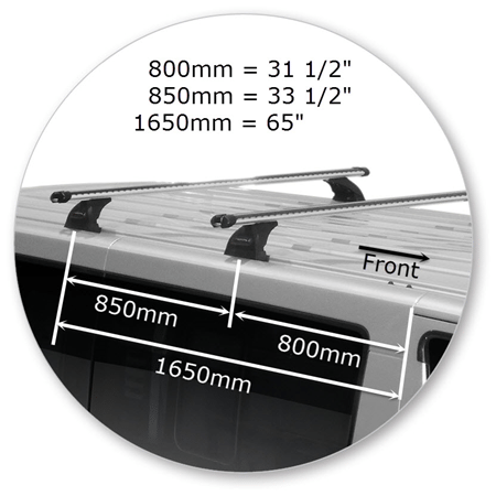 Yakima K998Y-T17Y Heavy Duty Roof Rack (2 Bar)