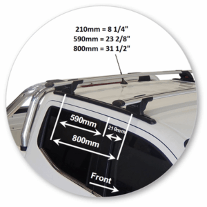 Yakima S17Y-Q21 Track Mounted with Aero Through Bar - Image 4
