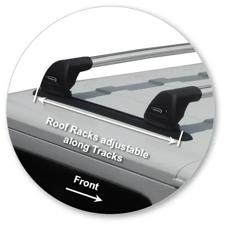 '-Yakima Flush End Equal Length Bars Black S3YB-S11YB