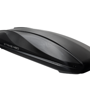 Strike 480 - Textured Matt Black Roof Box - Image 1