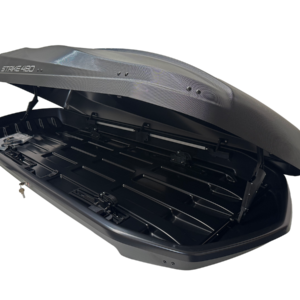 Strike 480 - Textured Matt Black Roof Box - Image 3