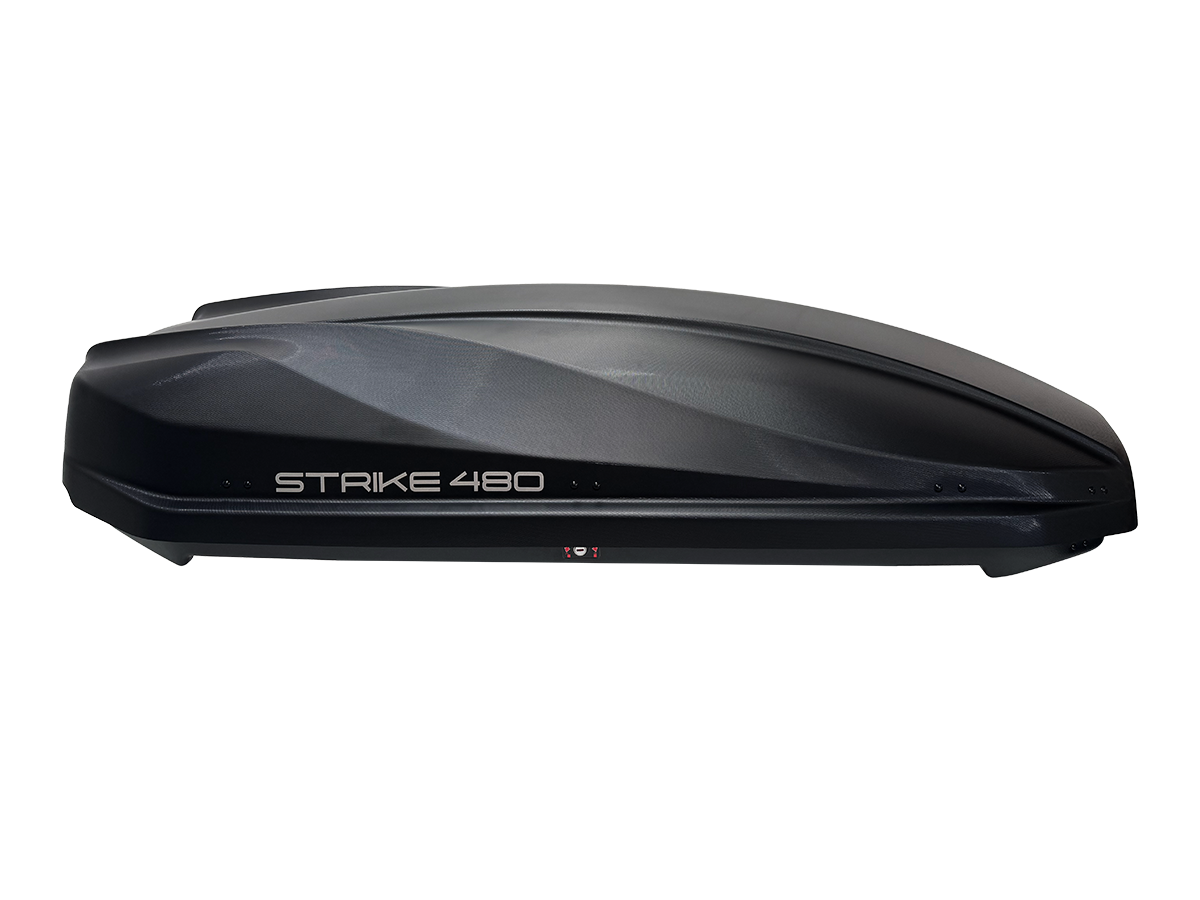 Strike 480 - Textured Matt Black Roof Box - Image 2