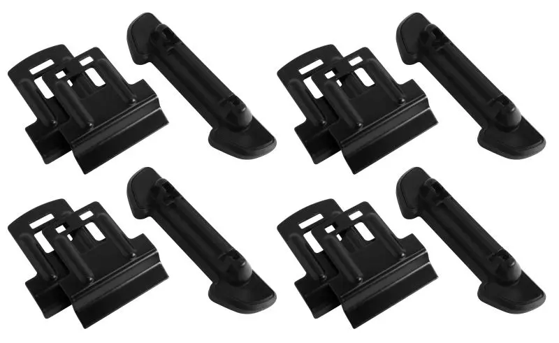 Yakima Jetstream FX. Black. Toyota Hilux Double Cab 2015-2023 (Clamp Mount)