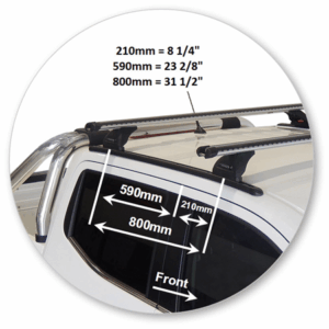 Yakima T17Y-Q21 Track Mounted with Heavy Duty Bar - Image 4