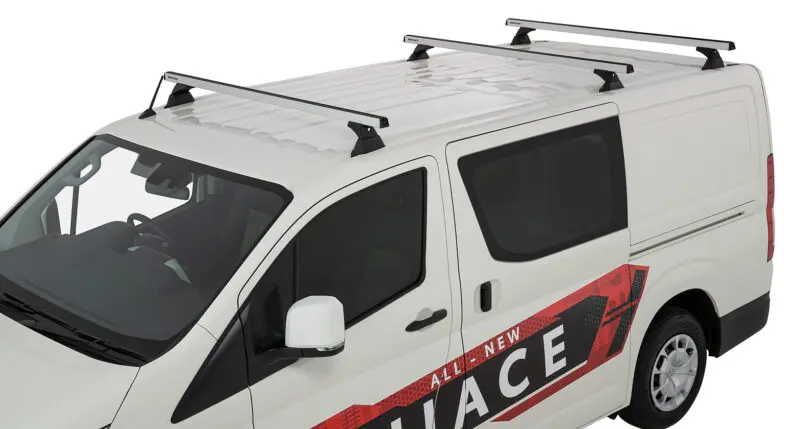 Rhino Rack Heavy Duty Roof Rack - Silver -Toyota ZR Hi-Ace LWB 2019 +