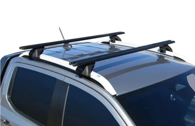 Yakima Lock N Load Trim Bars + Yakima HD Leg Set (4) + K328 Fitting Kit - For Rails