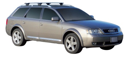 Yakima K328-S16Y Silver Bars Audi A6 Wagon 98-04, Allroad 99-05 & 06-12