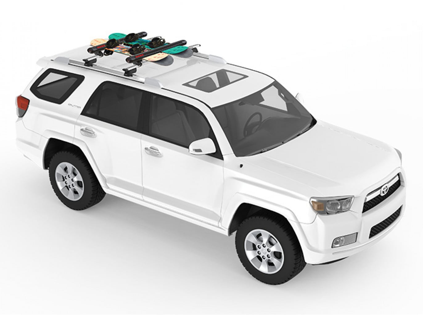 Yakima FatCat 6 Evo Silver 6 Ski/4 Snowboard Carrier - Image 3