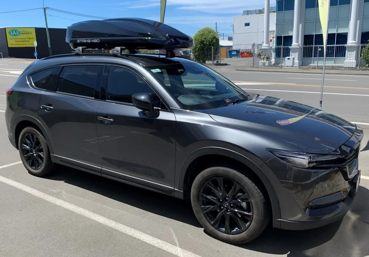 Strike 480 - Textured Matt Black Roof Box