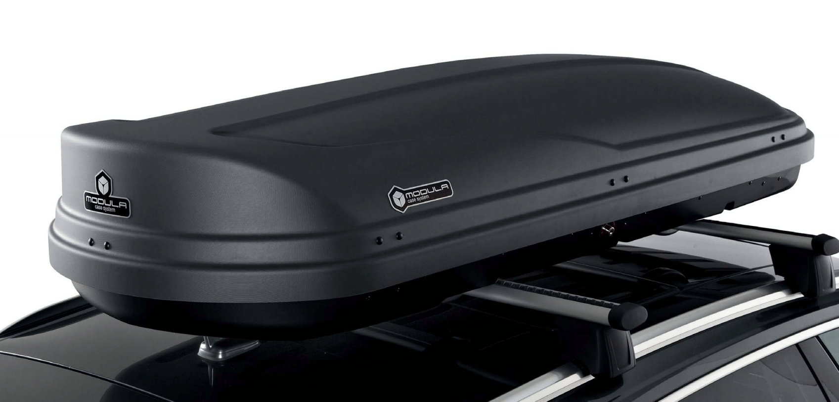 Modula Wego 500 Roof Box - Gloss Black - Image 1